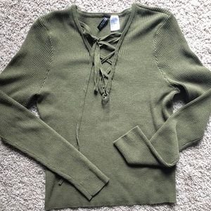 Green Tie Sweater (bundle and save)